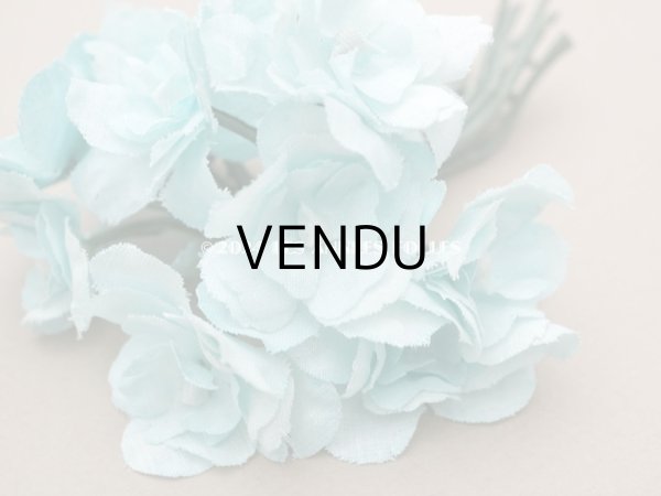 画像4: アンティーク 菫の布花　パルマ菫　ウォーターブルー  (4)