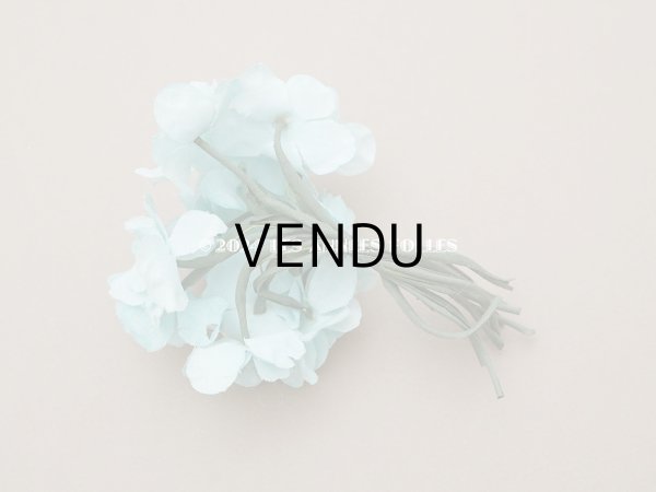 画像6: アンティーク 菫の布花　パルマ菫　ウォーターブルー  (6)