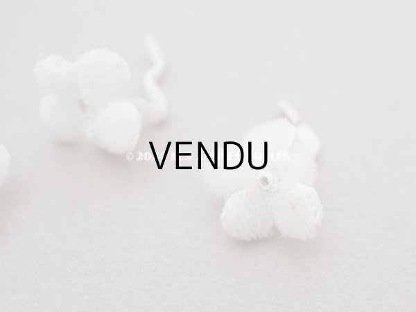 画像6: アンティーク 勿忘草 ベルベットの布花  オフホワイト 10ピースのセット 約15mm (6)