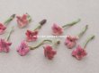 画像4: アンティーク 勿忘草 ベルベットの布花  オールドローズ 12ピースのセット 9mm (4)