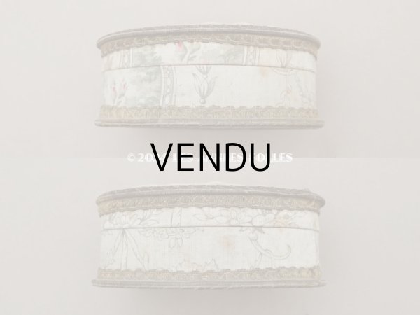 画像5: アンティーク 薔薇のメダイヨン お菓子箱 カルトナージュボックス  (5)