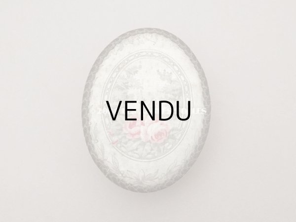 画像2: アンティーク 薔薇のメダイヨン お菓子箱 カルトナージュボックス  (2)