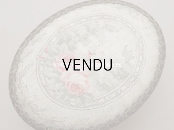 画像3: アンティーク 薔薇のメダイヨン お菓子箱 カルトナージュボックス  (3)