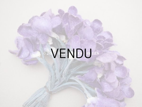 画像4: アンティーク 菫の布花　42輪 (4)