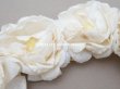 画像9: アンティーク 白薔薇のティアラ 布花 花冠 オフホワイト (9)