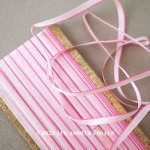 画像: アンティーク  リボン刺繍 & ロココトリム用 シルク製 リボン 5m 極細3mm幅 淡いピンク 
