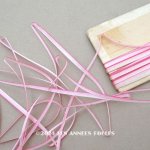 画像: アンティーク  リボン刺繍 & ロココトリム用 シルク製 リボン 5m 極細3mm幅 淡いピンク 