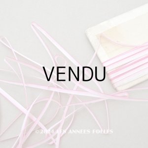 画像: アンティーク  リボン刺繍 & ロココトリム用 シルク製 リボン 5m 極細3mm幅 淡いピンク 