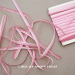 画像: アンティーク  リボン刺繍 & ロココトリム用 シルク製 リボン 10m 4mm幅 ピンク 