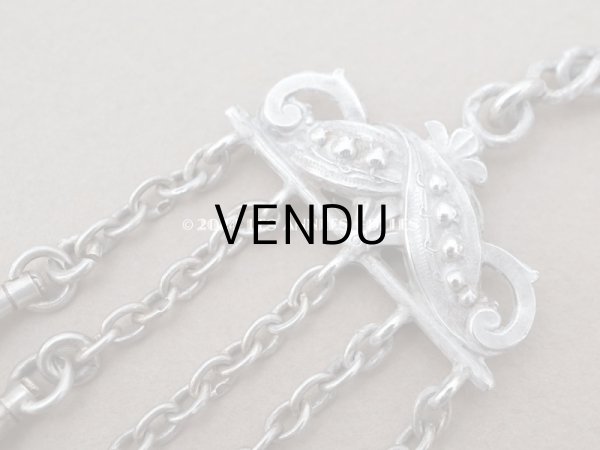 画像6: 19世紀末　アンティーク 鈴蘭 シルバー製　シャトレーヌのクラヴィエ (6)