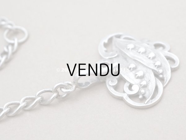 画像3: 19世紀末　アンティーク 鈴蘭 シルバー製　シャトレーヌのクラヴィエ (3)