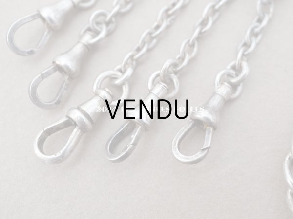 画像7: 19世紀末　アンティーク 鈴蘭 シルバー製　シャトレーヌのクラヴィエ (7)