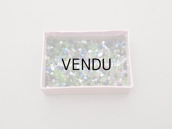 画像6: 1900年代頃　アンティーク ガラスの蓋の紙箱 淡いピンク (6)