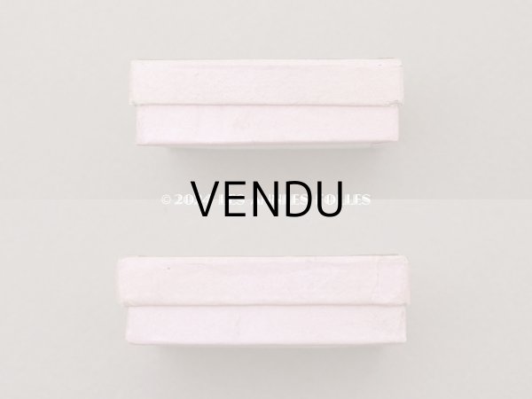 画像3: 1900年代頃　アンティーク ガラスの蓋の紙箱 淡いピンク (3)