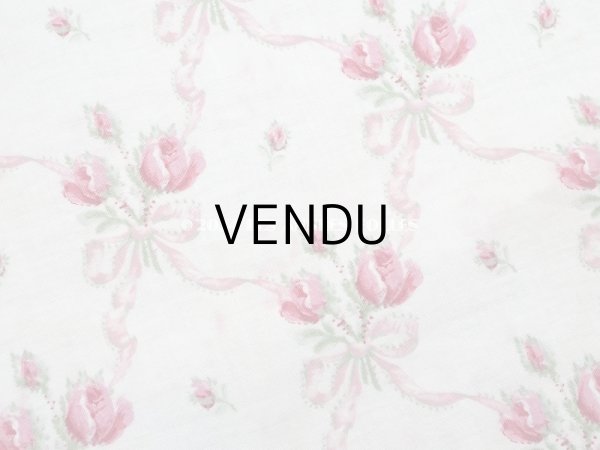 画像6: アンティーク  薔薇のブーケ柄　 コットン製 ファブリック 170×60cm (6)