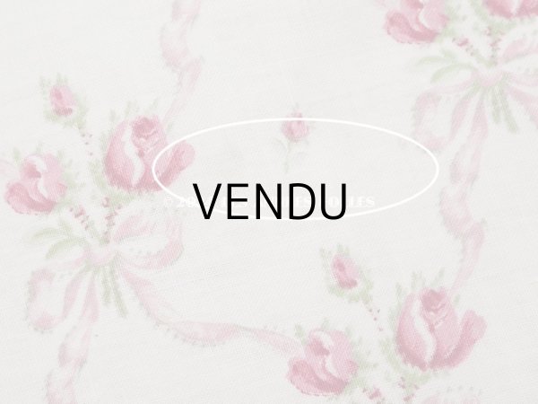 画像11: アンティーク  薔薇のブーケ柄　 コットン製 ファブリック 170×60cm (11)