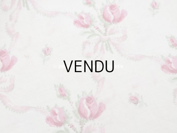画像5: アンティーク  薔薇のブーケ柄　 コットン製 ファブリック 170×60cm (5)