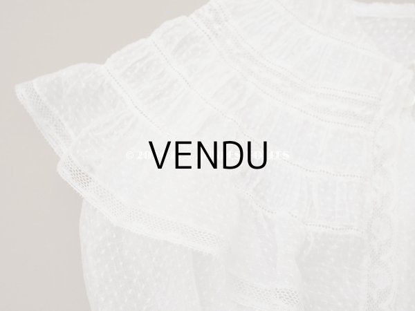 画像3: 1900年頃 アンティーク ドールドレス　ドット刺繍のコットンファブリック ベビードレス　 (3)