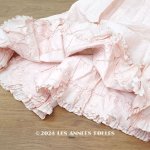 画像: 1900年頃 アンティーク シルク製 ドレス用 淡いピンクのペチコート　