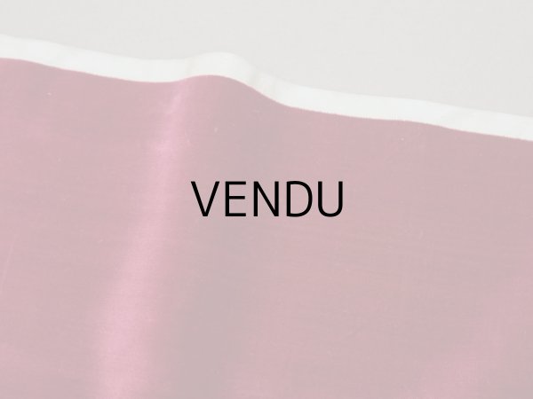 画像3: アンティーク シルク製ベルベット & コーディロイ 2点セット ボルドー ファブリック (3)