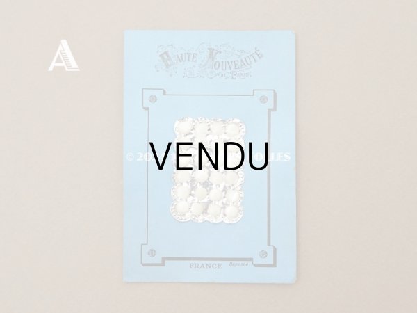 画像4: アンティーク マザーオブパール製 極小 ボタン 5mm パールホワイト 24ピース シェルボタン (4)