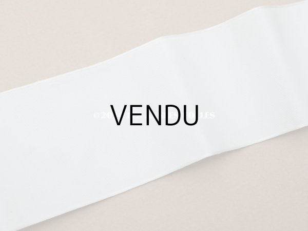 画像6: 未使用 1900年頃 アンティーク 未使用 シルクリボン 6.5cm幅  パウダーブルー 3.75m (6)