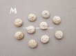 画像8: 1900年頃 アンティーク 花モチーフ コットンクロシェのボタン 10ピースのセット 11mm  (8)