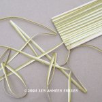 画像: アンティーク リボン刺繍 & ロココトリム用 シルク製 リボン 5m 3mm幅 グリーン