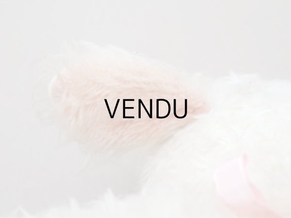 画像8: アンティーク 子羊のぬいぐるみ ブルーアイ (8)