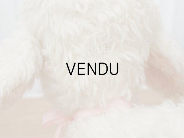 画像11: アンティーク 子羊のぬいぐるみ ブルーアイ (11)