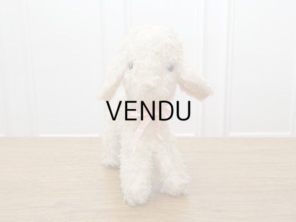 画像15: アンティーク 子羊のぬいぐるみ ブルーアイ (15)