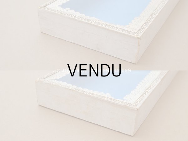 画像7: アンティーク プレザントワール 硝子の蓋のショーケース 初聖体の腕章入れ (7)