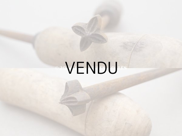 画像4: 19世紀末 アンティーク こて ライラックの花 造花用 布花制作用 (4)