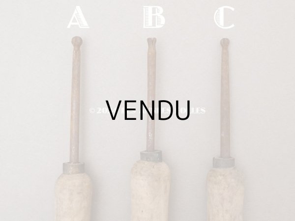 画像2: 19世紀末 アンティーク こて 造花用 布花制作用 (2)