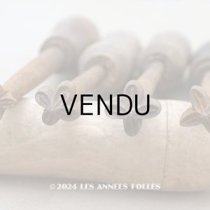 画像: 19世紀末 アンティーク こて ライラックの花 造花用 布花制作用