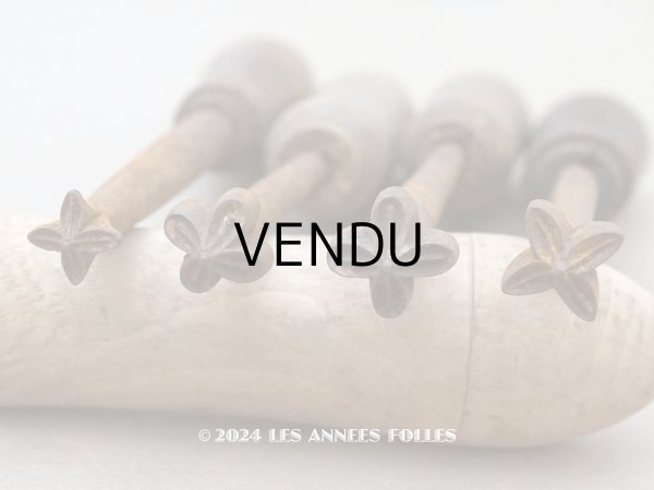 画像1: 19世紀末 アンティーク こて ライラックの花 造花用 布花制作用 (1)