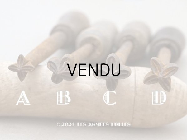 画像2: 19世紀末 アンティーク こて ライラックの花 造花用 布花制作用 (2)