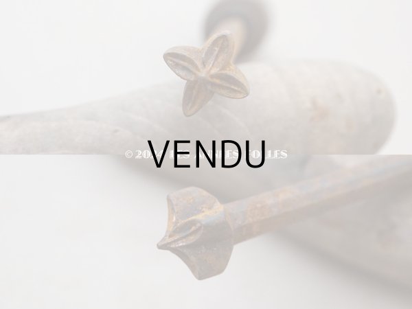 画像12: 19世紀末 アンティーク こて ライラックの花 造花用 布花制作用 (12)