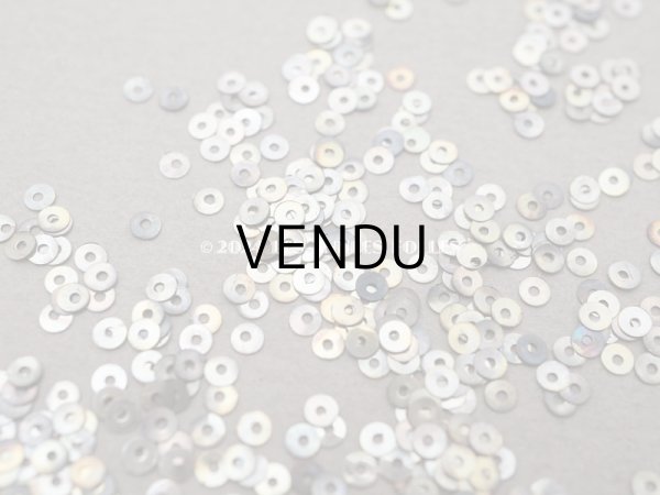 画像3: 19世紀末 アンティーク メタル製 極小 2mm スパンコール シルバー＆シャンパンゴールド (3)