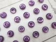 画像4: アンティーク マザーオブパール製 極小 ボタン 6.5mm 24ピース シェルボタン スモーキーパープル (4)