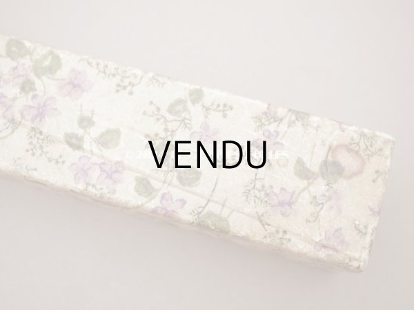 画像4: 1900年頃 アンティーク 菫 ファンのボックス (4)