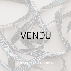 画像: アンティーク パールリムのリボン モノトーン 2.81m 9mm幅 黒＆白