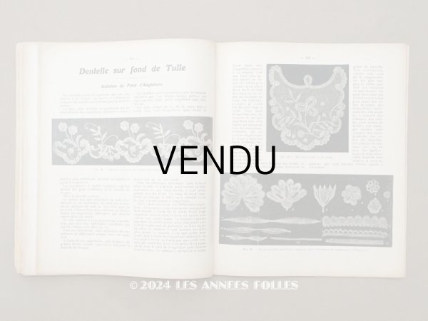 画像1: 1900年発刊 アンティーク 刺繍とレースの本 BRODERIE & DENTELLE LECONS PRATIQUES PAR COUSINE CLAIRE - FRANCOIS TEDESCO, EDITEUR PARIS- (1)