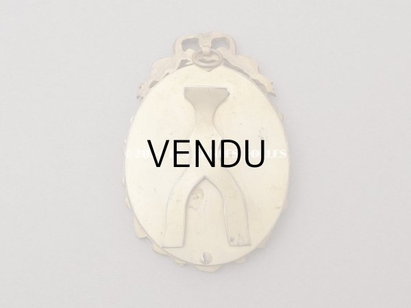 画像6: 19世紀末 アンティーク  ブロンズ製フレーム ミニアチュール (肖像画)入り 薔薇のガーランド (6)