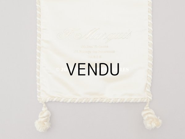 画像4: 【セール対象外】1900年頃 アンティーク 【 ショコラ・フランソワ・ マルキ 】のお菓子袋  シルク製 - CHOCOLAT FRANCOIS MARQUIS PARIS - (4)