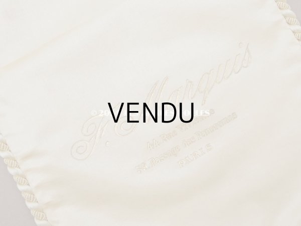 画像6: 【セール対象外】1900年頃 アンティーク 【 ショコラ・フランソワ・ マルキ 】のお菓子袋  シルク製 - CHOCOLAT FRANCOIS MARQUIS PARIS - (6)