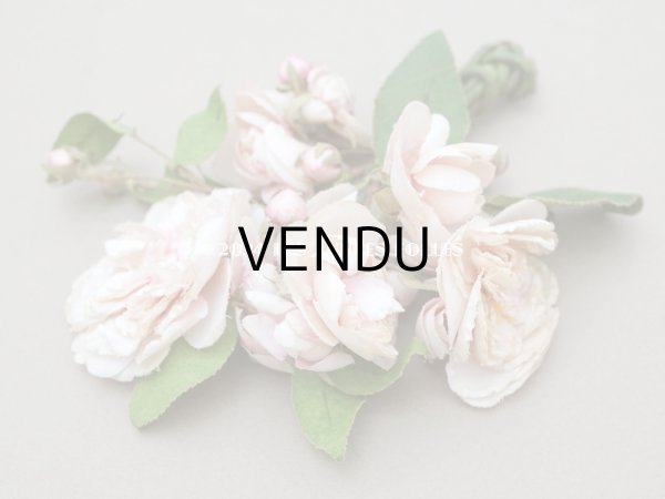 画像6: アンティーク 薔薇の布花のブーケ パウダーピンク クウォーターロゼット咲き (6)