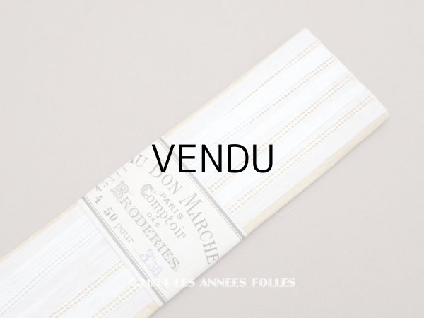 画像1: 未使用 アンティーク ボンマルシェ カットワークレース 4.5m COMPTOIR DES BRODERIES - AU BON MARCHE - (1)