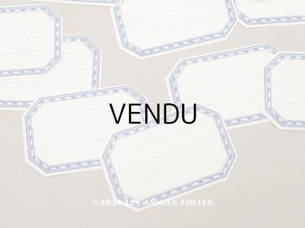 画像1: アンティーク メルスリーのラベル 8.3×3.3cm 10枚セット (1)