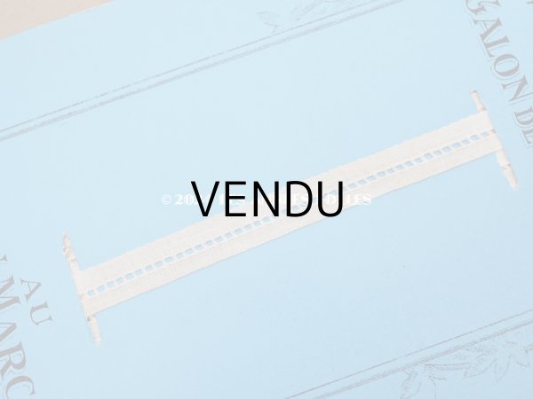 画像3: 未使用 アンティーク 薔薇のフレーム ボンマルシェ コットンのトリム 10m GALON DE COTON - AU BON MARCHE - (3)